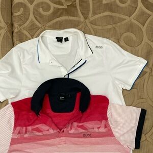 Bundle deal Boss shirts NO STAINS OR DISCOLORATION